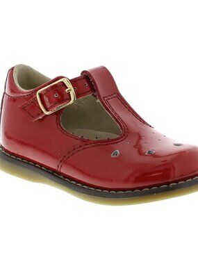 Girl - 2 & 3 - NIB FootMates Harper Shoe Red Patent